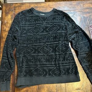 Chubbies Black Geometric Crewneck Sweater